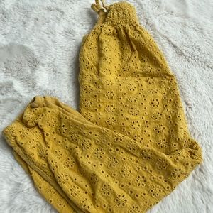 Zara yellow overall (18-24m)